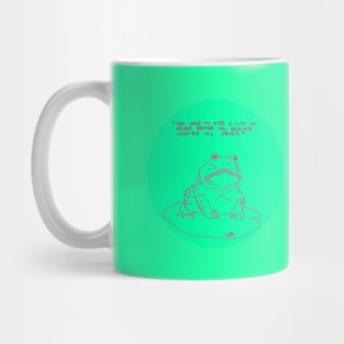 Kissing Frogs Mug